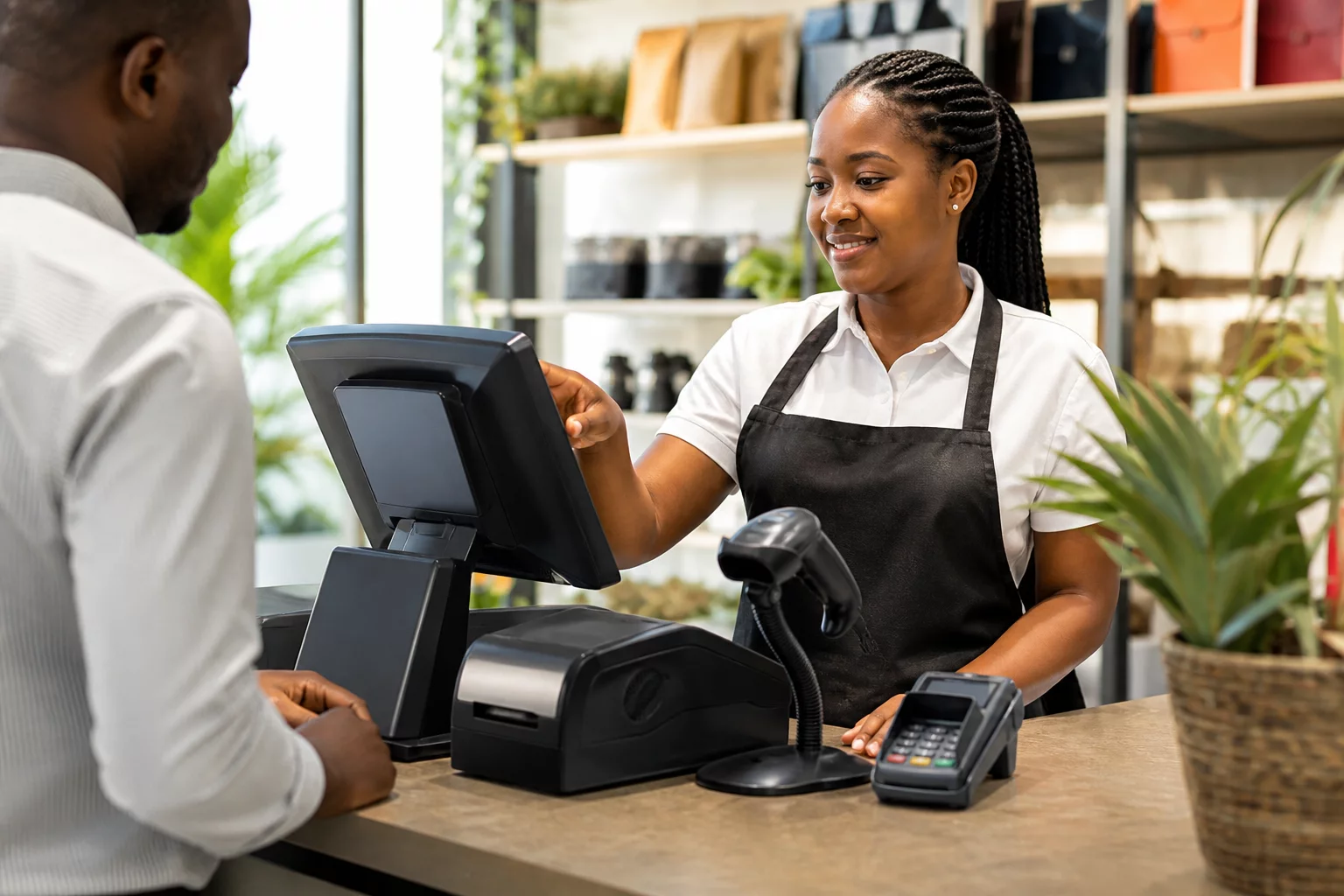 Équipements de point de vente et d'encaissement