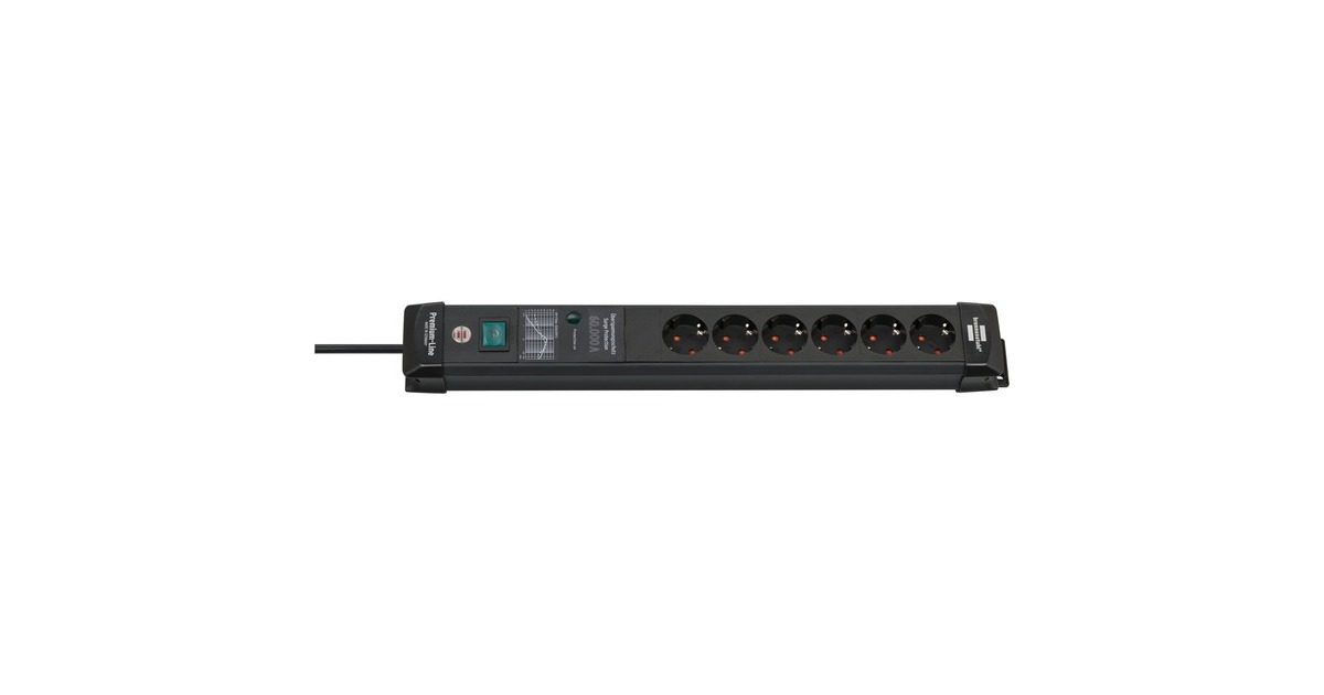Brennenstuhl Premium-Line — multiprise 6 prises, 5 m