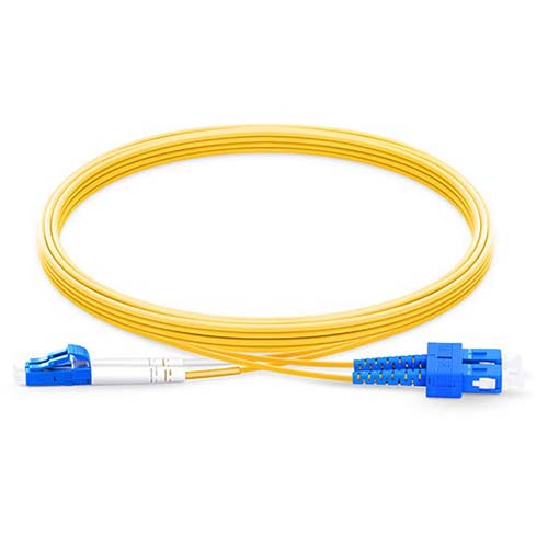 1M LC UPC to SC UPC Duplex Singlemode Fiber Patch Cord