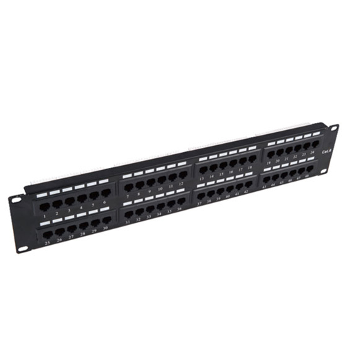 2U Cat6 Patch Panel 48 Ports